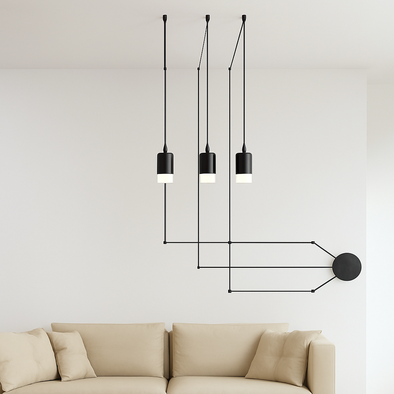 lustre moderne suspension araignée à leds style nordique