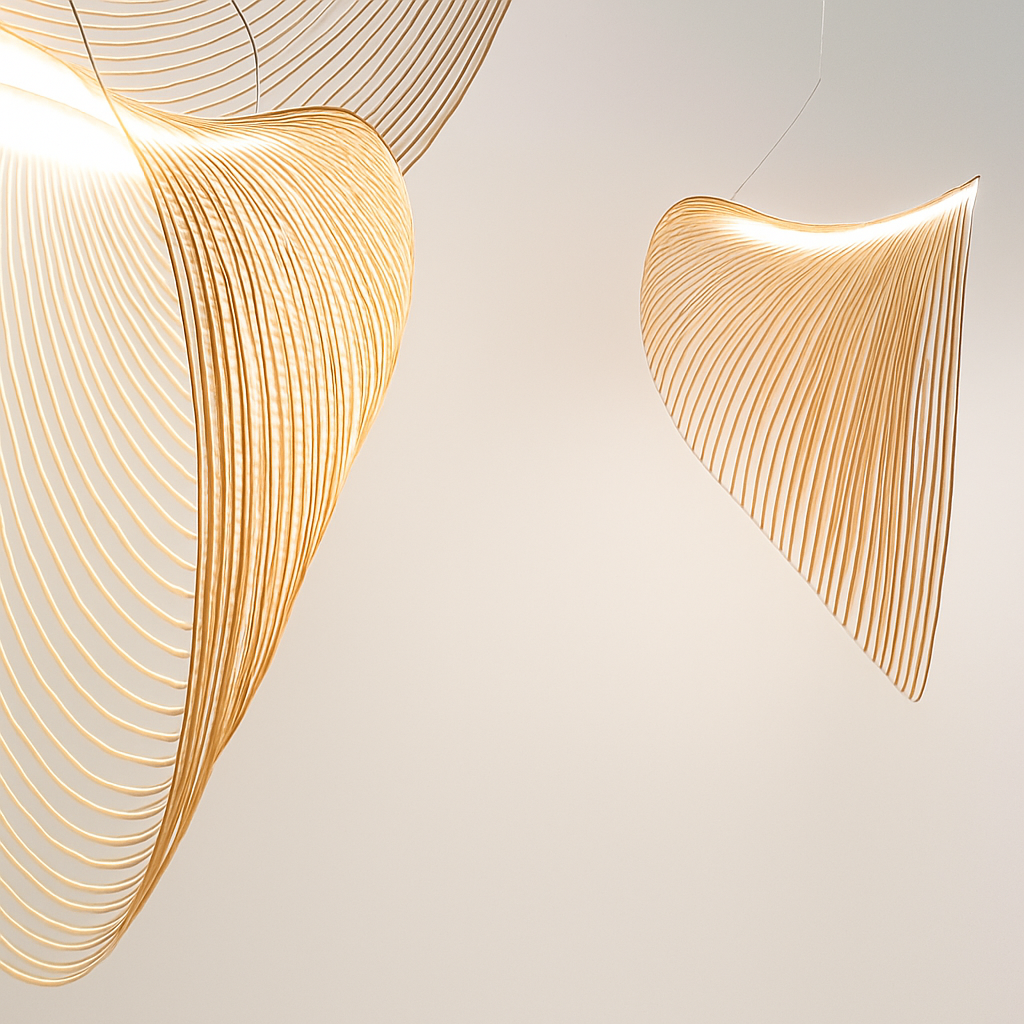 Lustre nordique en bois acrylique nid d’oiseau suspension LED lumières Table cuisine salle à manger décor à la maison éclairage intérieur Lustres - vue 8 sur 7