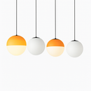 lustre nordique en verre dégradé à suspension led créatif