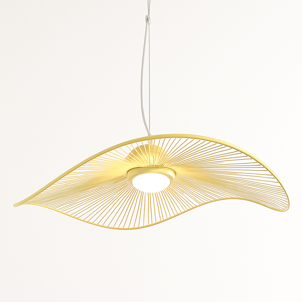 lustre nordique led acrylique design vagues postmoderne - vue 2 sur 11
