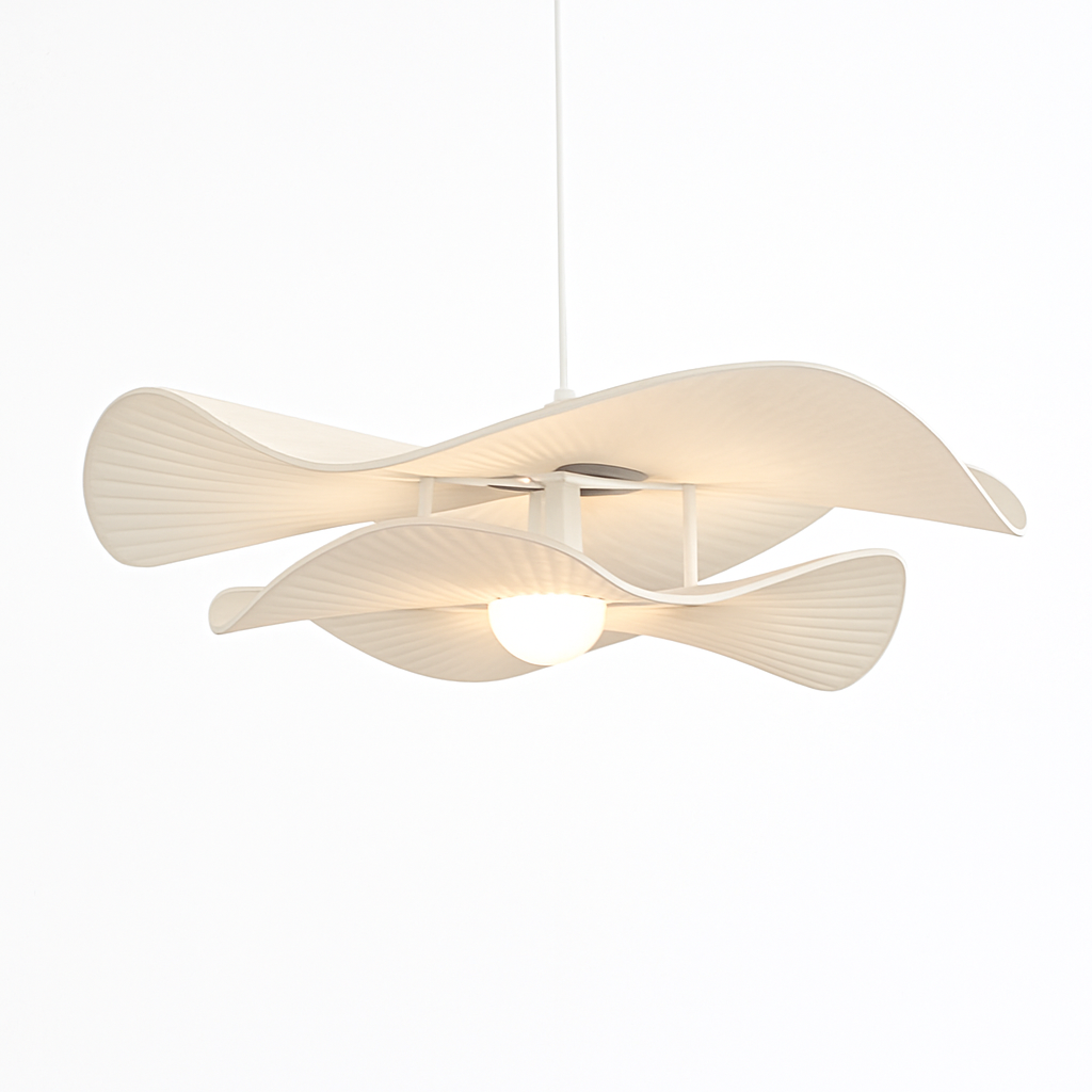 lustre nordique vintage en tissu pour un éclairage suspendu élégant - vue 6 sur 7
