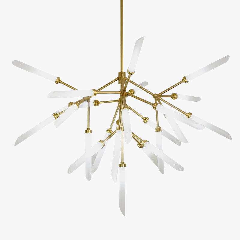lustre postmoderne simple en forme de branche avec led luminaria
