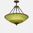 lustre rétro américain en vitrail style tiffany