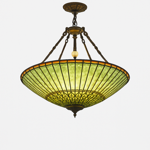 lustre rétro américain en vitrail style tiffany