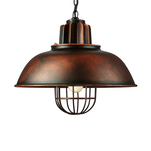 lustre rétro en fer suspension café design industriel