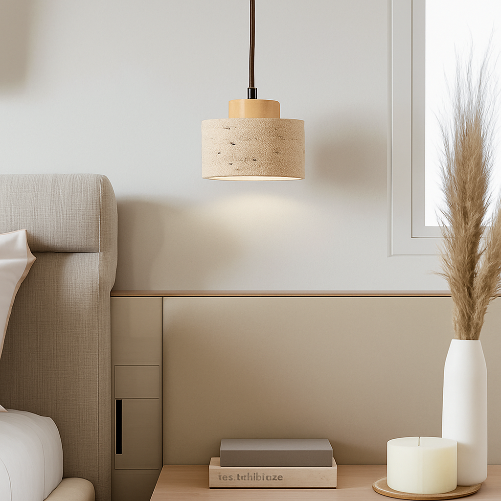 lustre rétro en pierre de grotte pour décoration intérieure - vue 4 sur 10