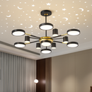 lustre romantique étoilé moderne 6 lumières créatif