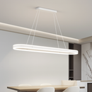 lustre Simple blanc Long moderne LED salon salle à manger chambre Hall décor appareil ménager éclairage intérieur