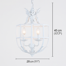 lustre style loft américain vintage en fer nordique rural