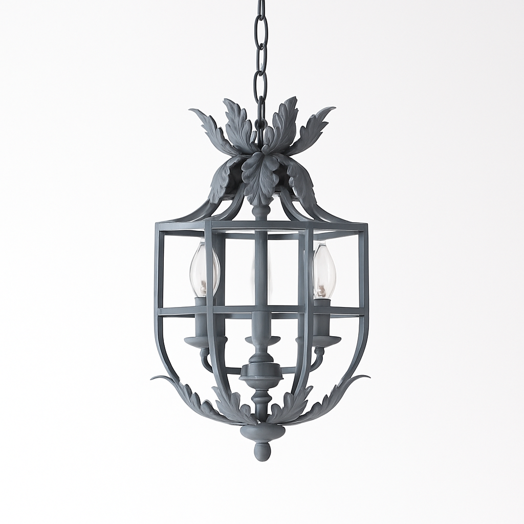 lustre style loft américain vintage en fer nordique rural - vue 6 sur 9