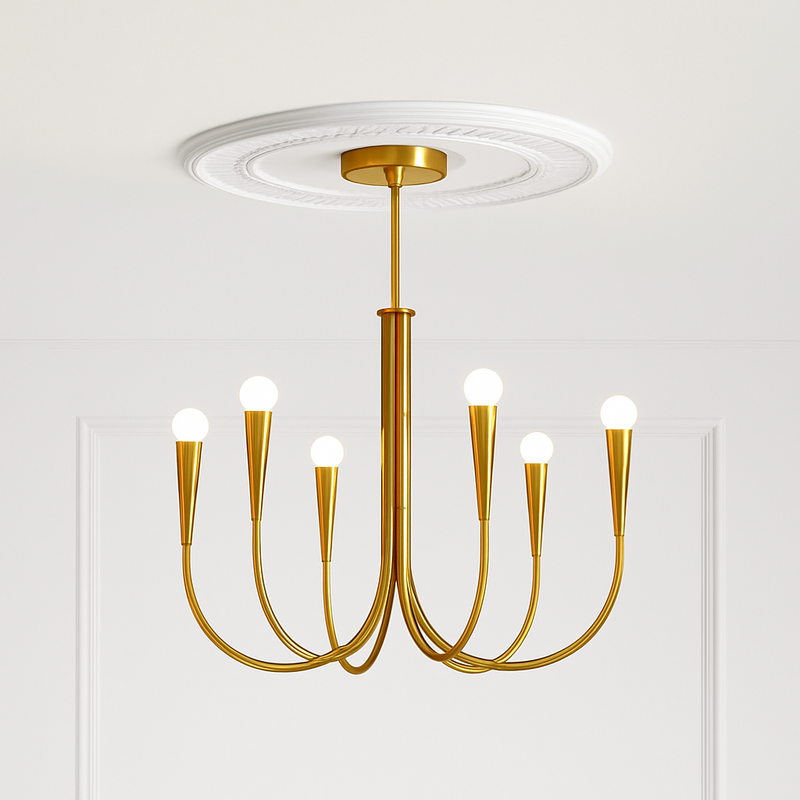 lustre suspendu en forme de bougie style français décoratif intérieur