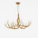 lustre suspendu en résine style moderne lampe rétro branche d'arbre