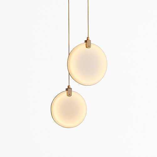 lustre suspendu moderne en marbre pour décoration ronde