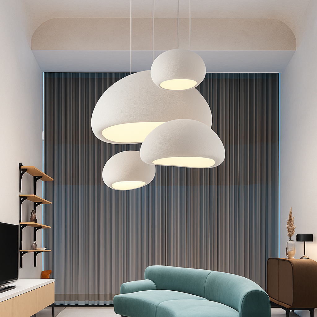 lustre suspendu moderne japonais fait main pour intérieur et café - vue 5 sur 27
