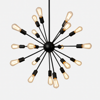 Lustre suspension en boule avec plusieurs bras Sputnik