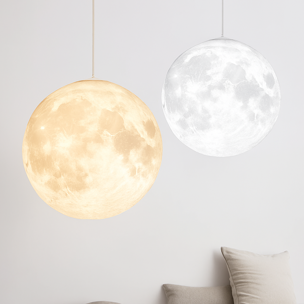 lustre suspension led pleine lune sandyha pour barre table - vue 9 sur 8