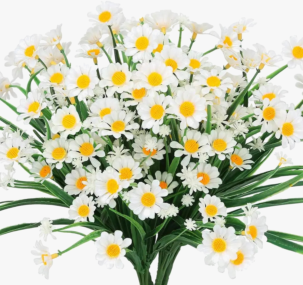 marguerites artificielles résistantes aux uv pour décoration extérieure et intérieure
