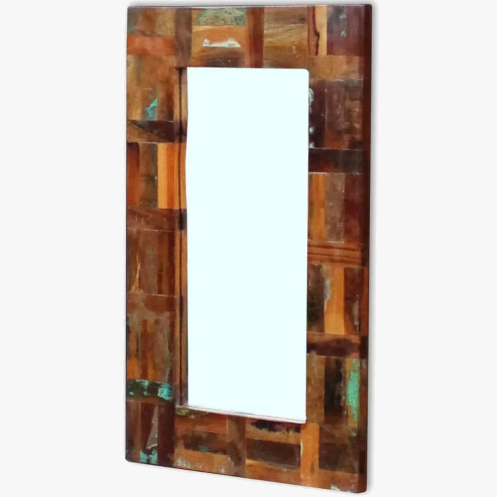 miroir en bois massif pour décoration murale élégante