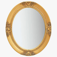 miroir mural baroque doré pour décoration intérieure élégante