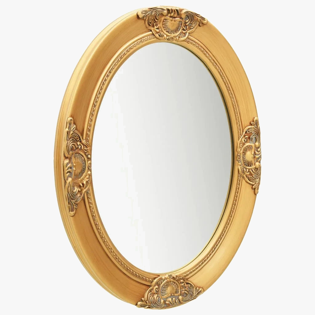 miroir mural baroque doré pour décoration intérieure élégante
