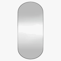 miroir mural ovale en verre pour décoration intérieure élégante