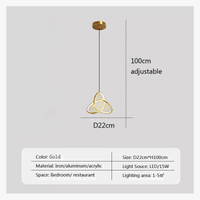 Suspension LED au design minimaliste moderne