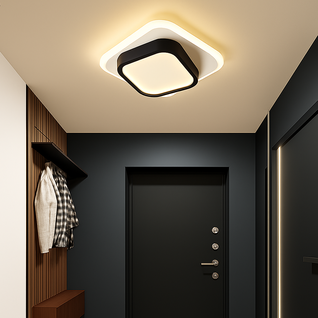 Moderne LED Allée Plafonnier Lustre Pour Couloir Escaliers Foyer Balcon Chambre Salle De Bains Luminaires Intérieur Lustre - vue 6 sur 22