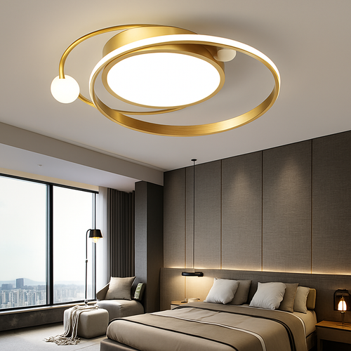 Moderne Led Salon Plafonniers Chambre Cuisine Salle À Manger Décoration Lampe Lustres Nordique Intérieur Maison Lustres Or