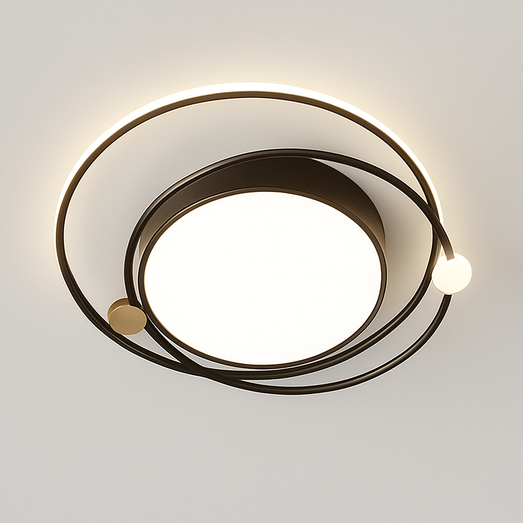 Moderne Led Salon Plafonniers Chambre Cuisine Salle À Manger Décoration Lampe Lustres Nordique Intérieur Maison Lustres Or - vue 7 sur 9