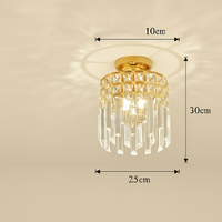 Moderne luxe cristal Led lustres salon décor Led Suspension lampe salle à manger Villa Suspension Luminaire Luminaire