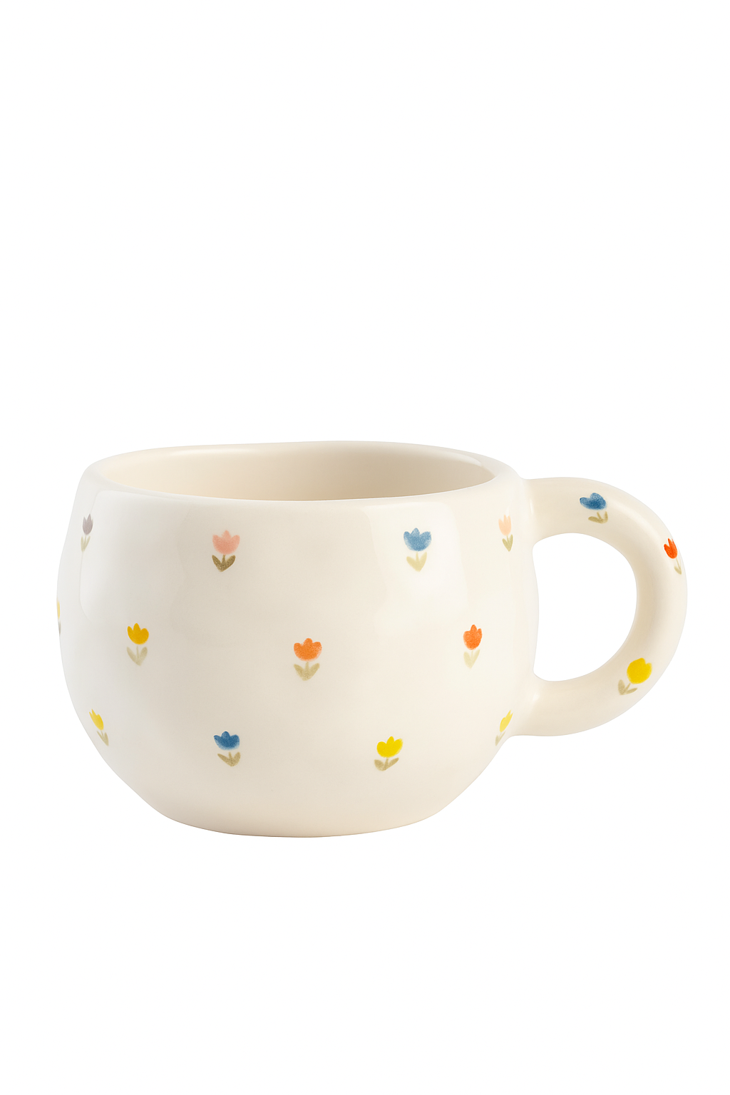 Mug ceramique motif irregulier style coreen creatif