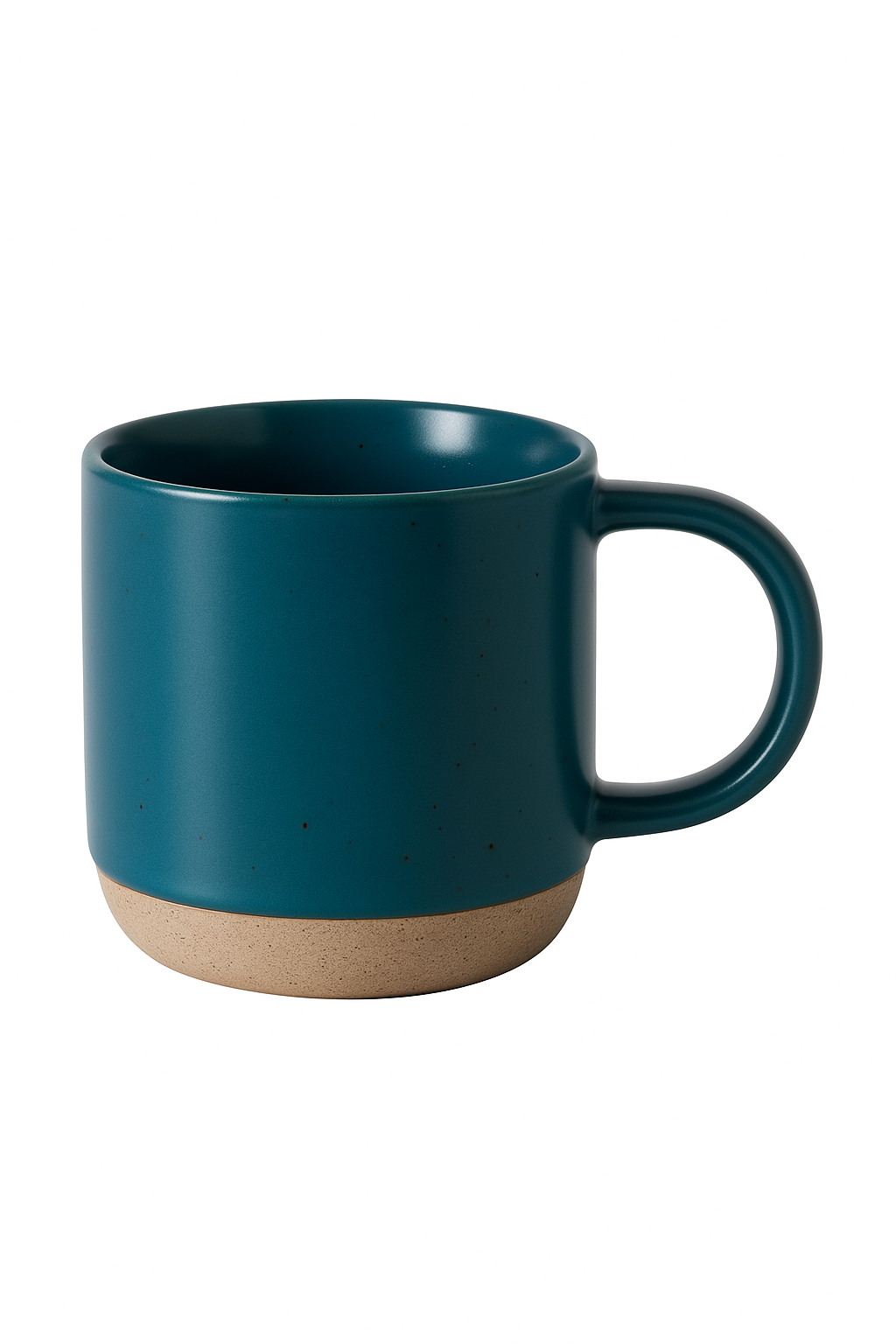 Mug ceramique mouchetee design retro anse 150ml