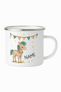 Mug enfant personnalisé animal cartoon avec prénom