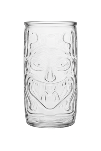 Mug tiki en verre transparent style bar cocktail