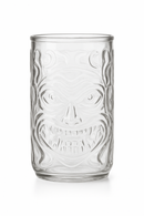 Mug tiki en verre transparent style bar festif