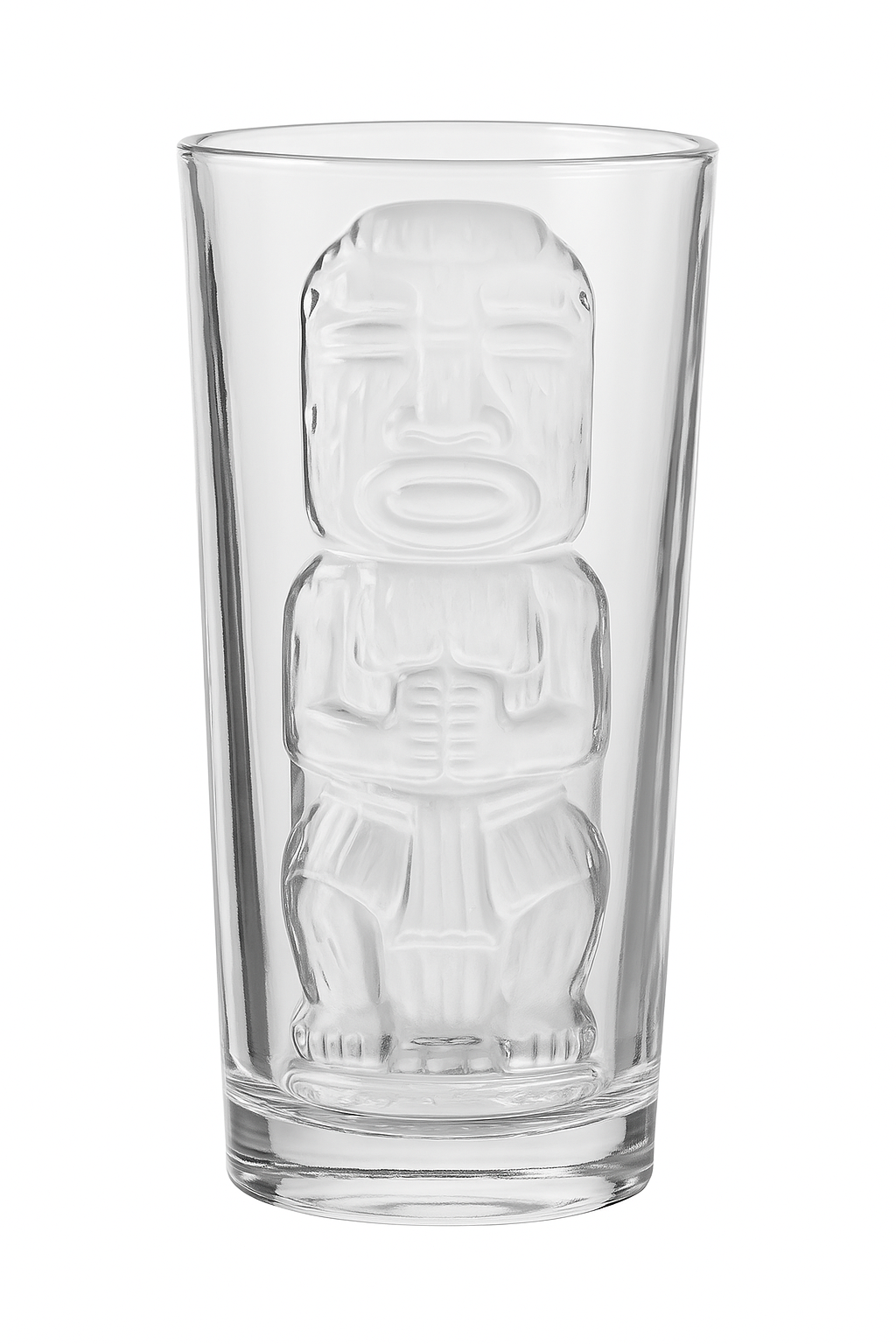 Mug tiki en verre transparent style tropical bar