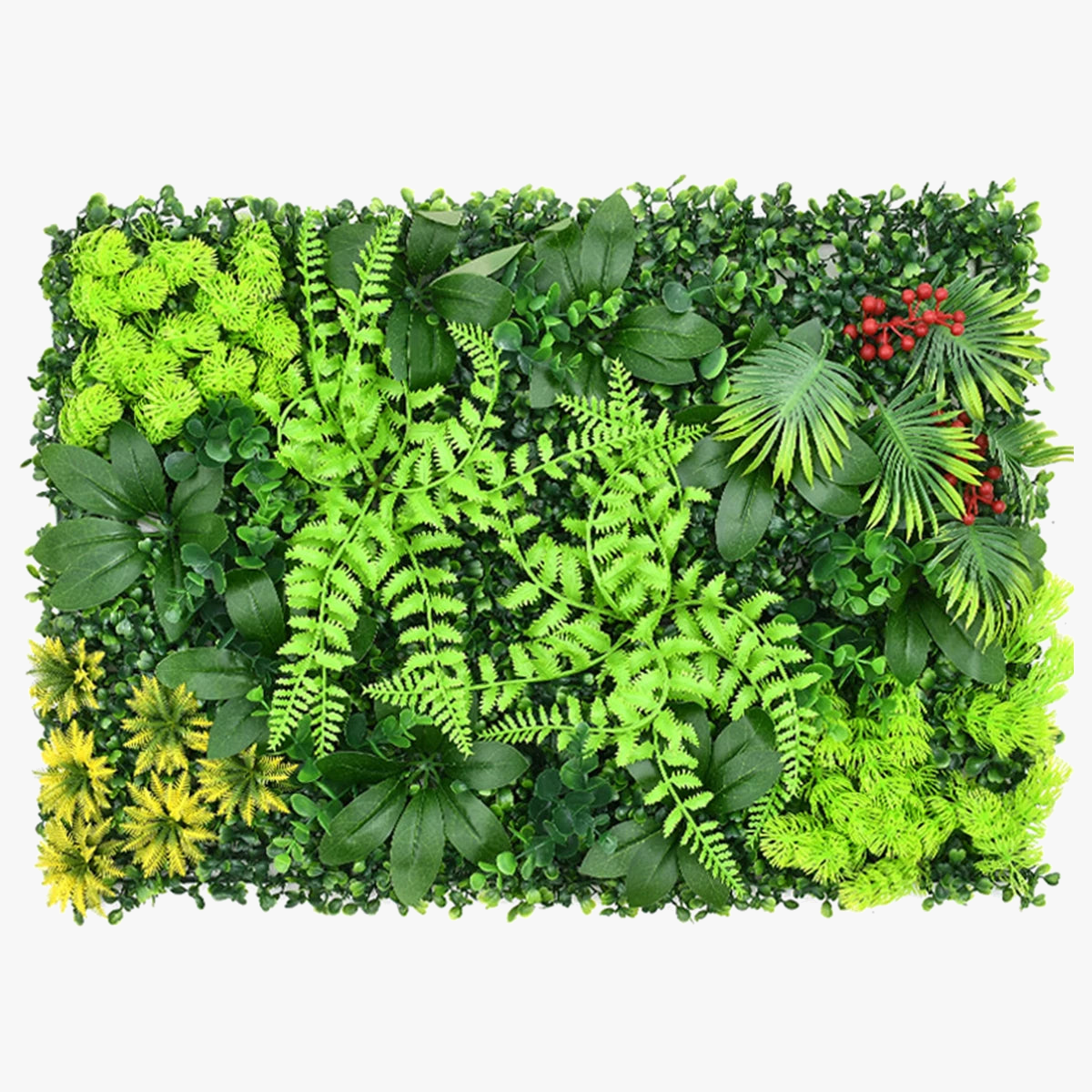 mur végétal artificiel réutilisable pour jardin décoration et protection UV