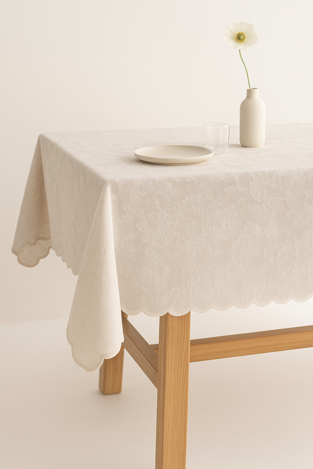 Nappe de table en dentelle style champêtre imperméable