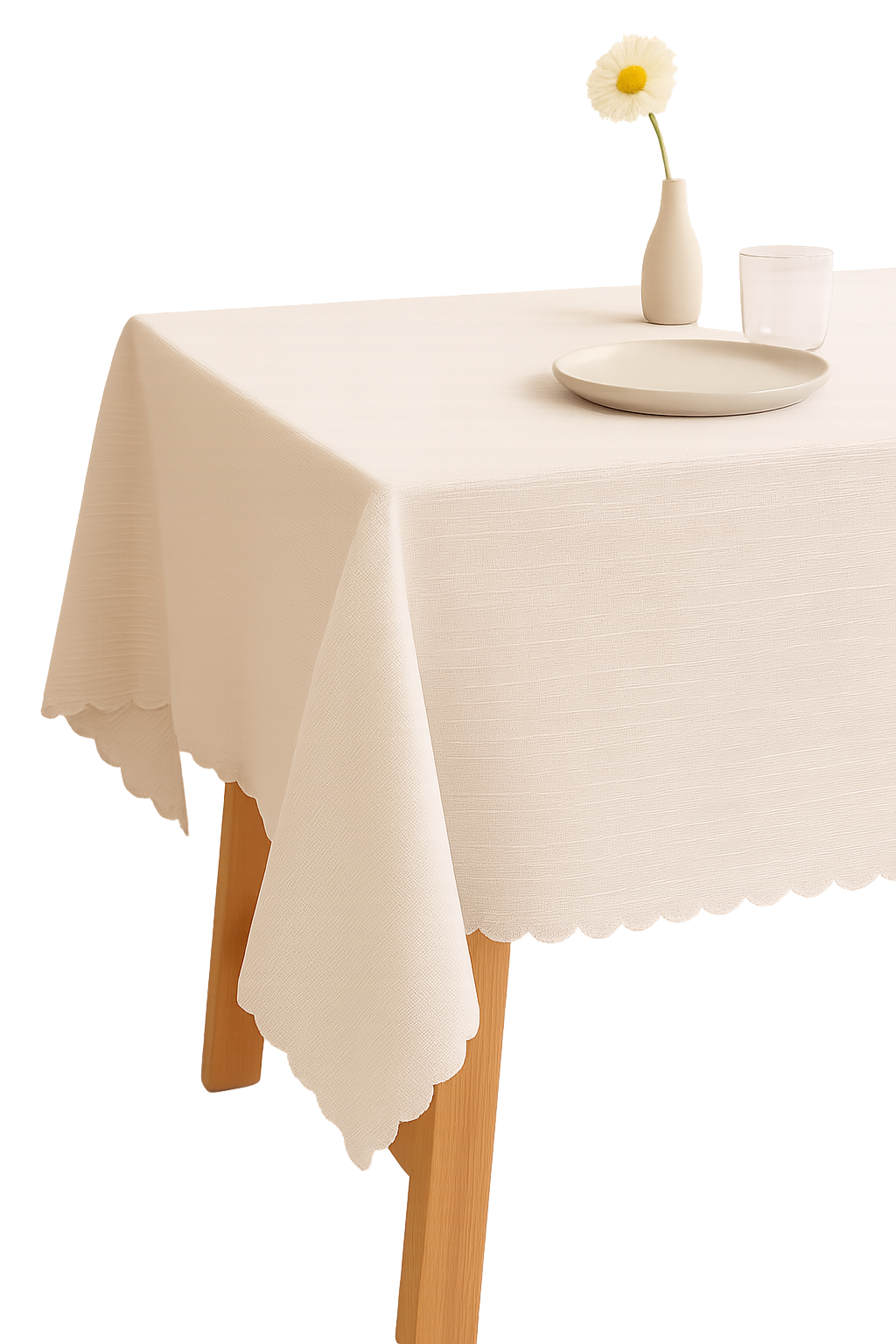 Nappe dentelle style champetre impermeable pour table cuisine