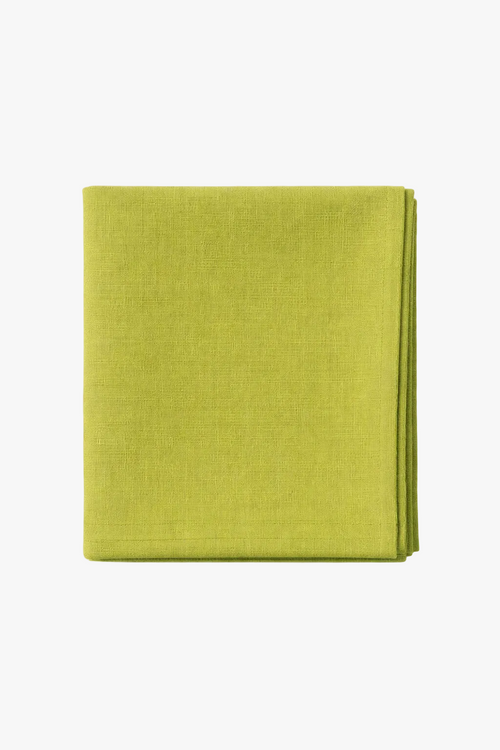 Nappe unie coton lin imperméable style naturel table