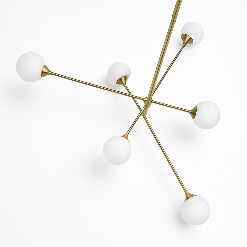 Nordique moderne verre laiton lustre luminaires décor à la maison salon en laiton suspension lumières chambre Restaurant café lampe suspendue