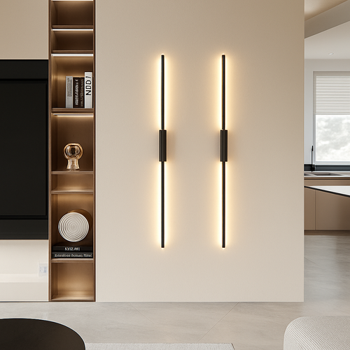 Nordique noir applique murale LED lumières applique pour chambre salon lampes d'intérieur applique murale Luminaires décor pour la maison AC110-220V