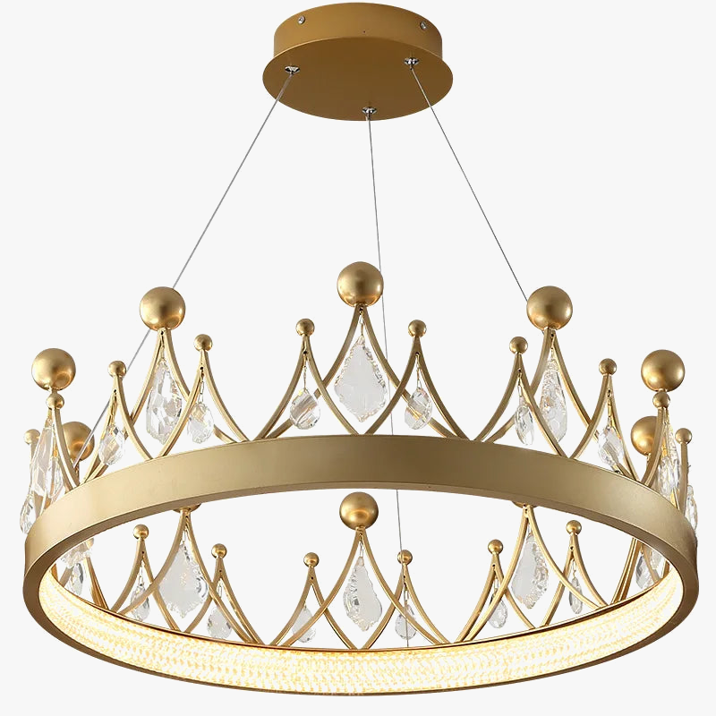 Lustre style moderne couronne en cristal nordique minimaliste salle à manger salon