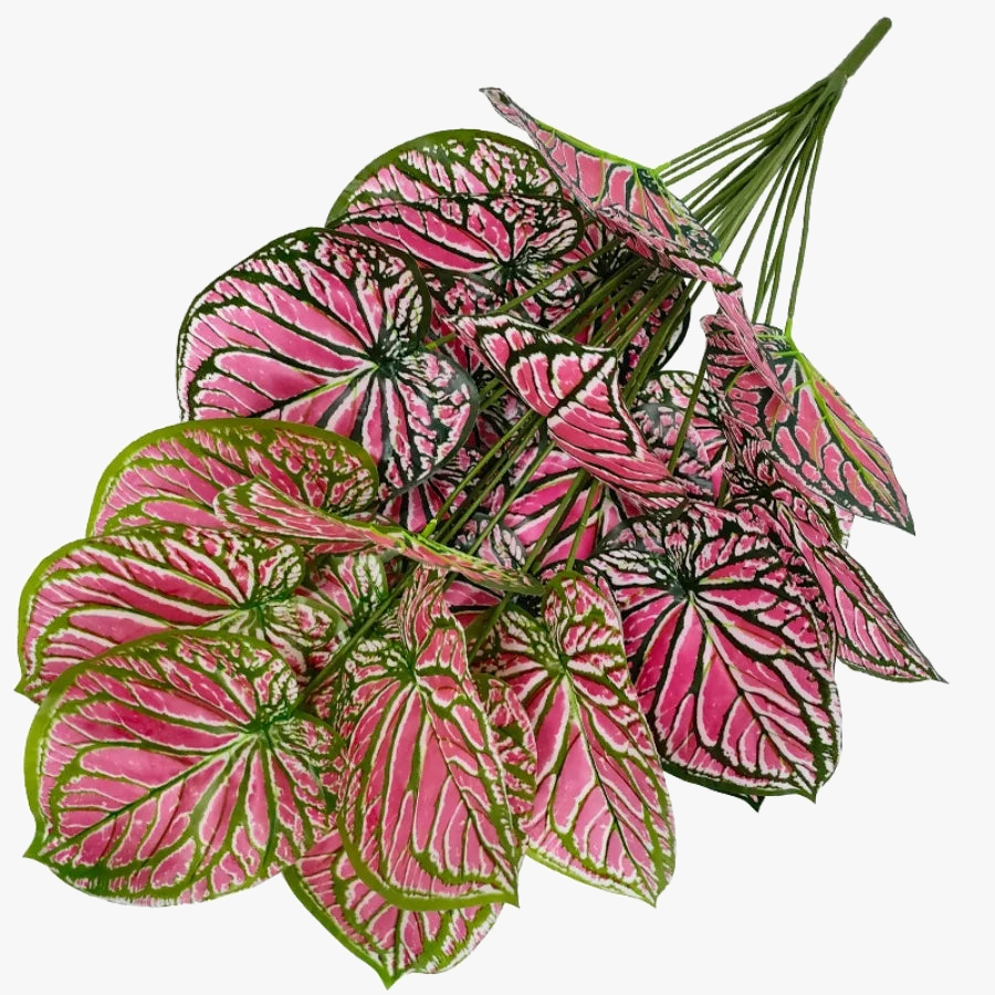 ornement de feuille artificielle pour décoration intérieure et jardin