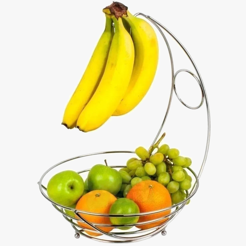 panier à fruits en métal pour décoration et rangement