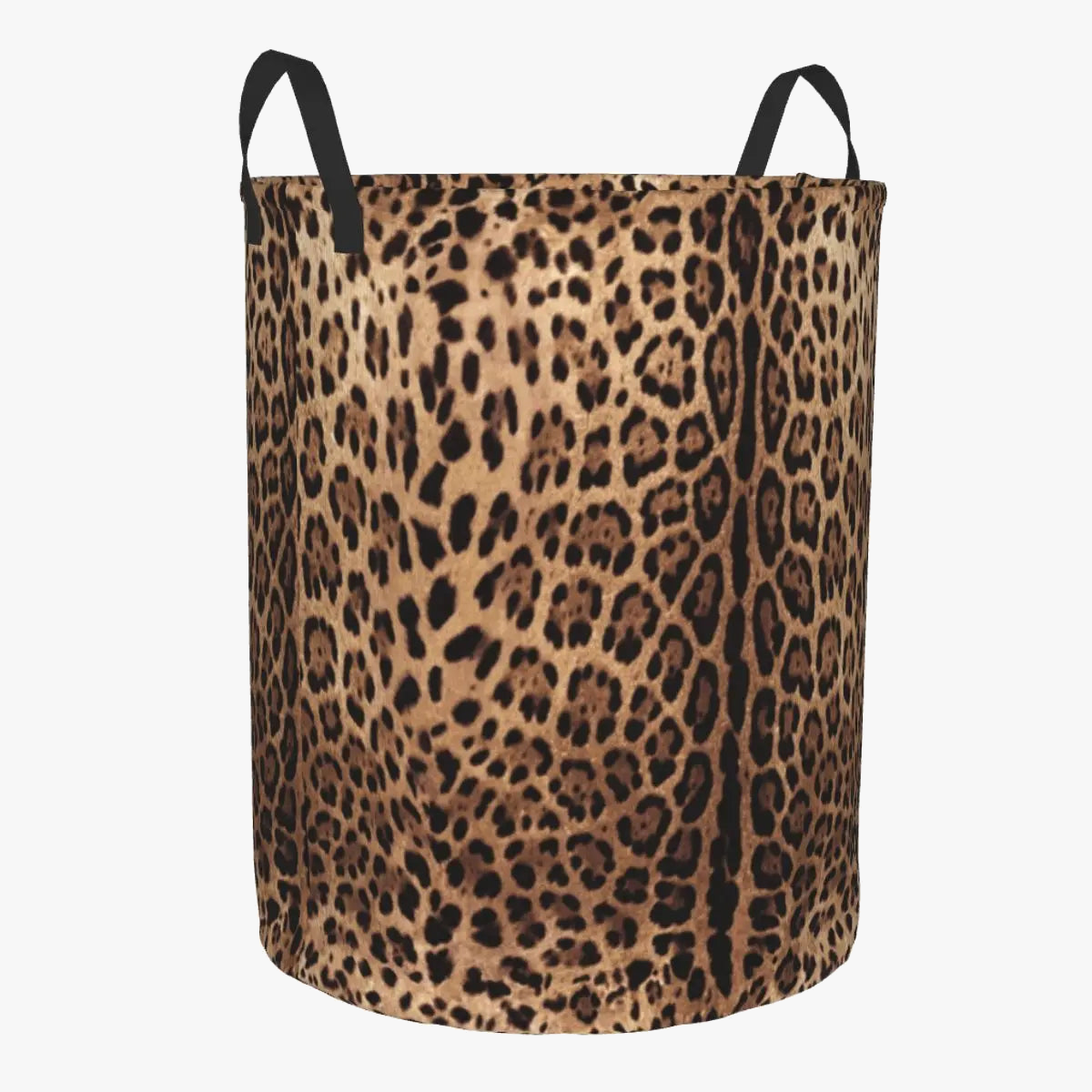 panier à linge imprimé léopard grand rangement pliable pour vêtements