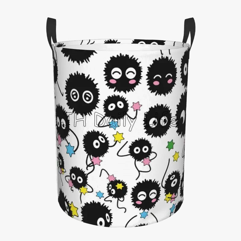 panier à linge pliable en tissu imperméable motif mignon pour vêtements et jouets