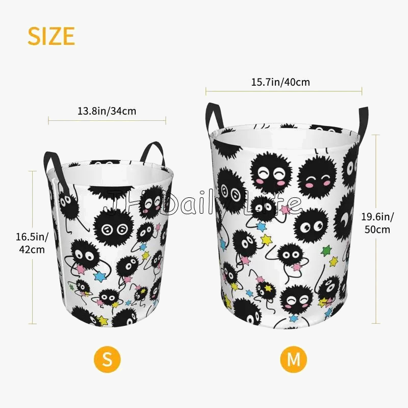 panier à linge pliable en tissu imperméable motif mignon pour vêtements et jouets