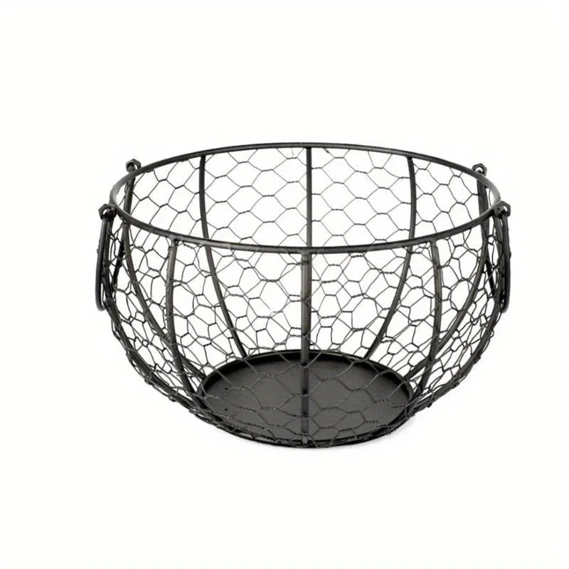 panier à œufs en métal pour rangement de cuisine et support pratique