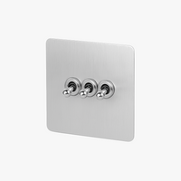 panneaux métalliques double prise interrupteur vintage avec usb